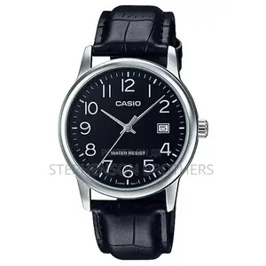 Casio Gents MTP-V002l-1budf Metal Basic Black Analog Date Display