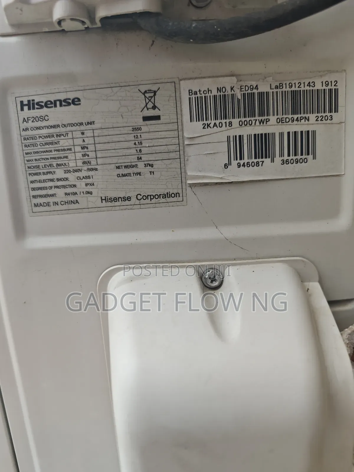 Original 2hp Hisense Standing Ac