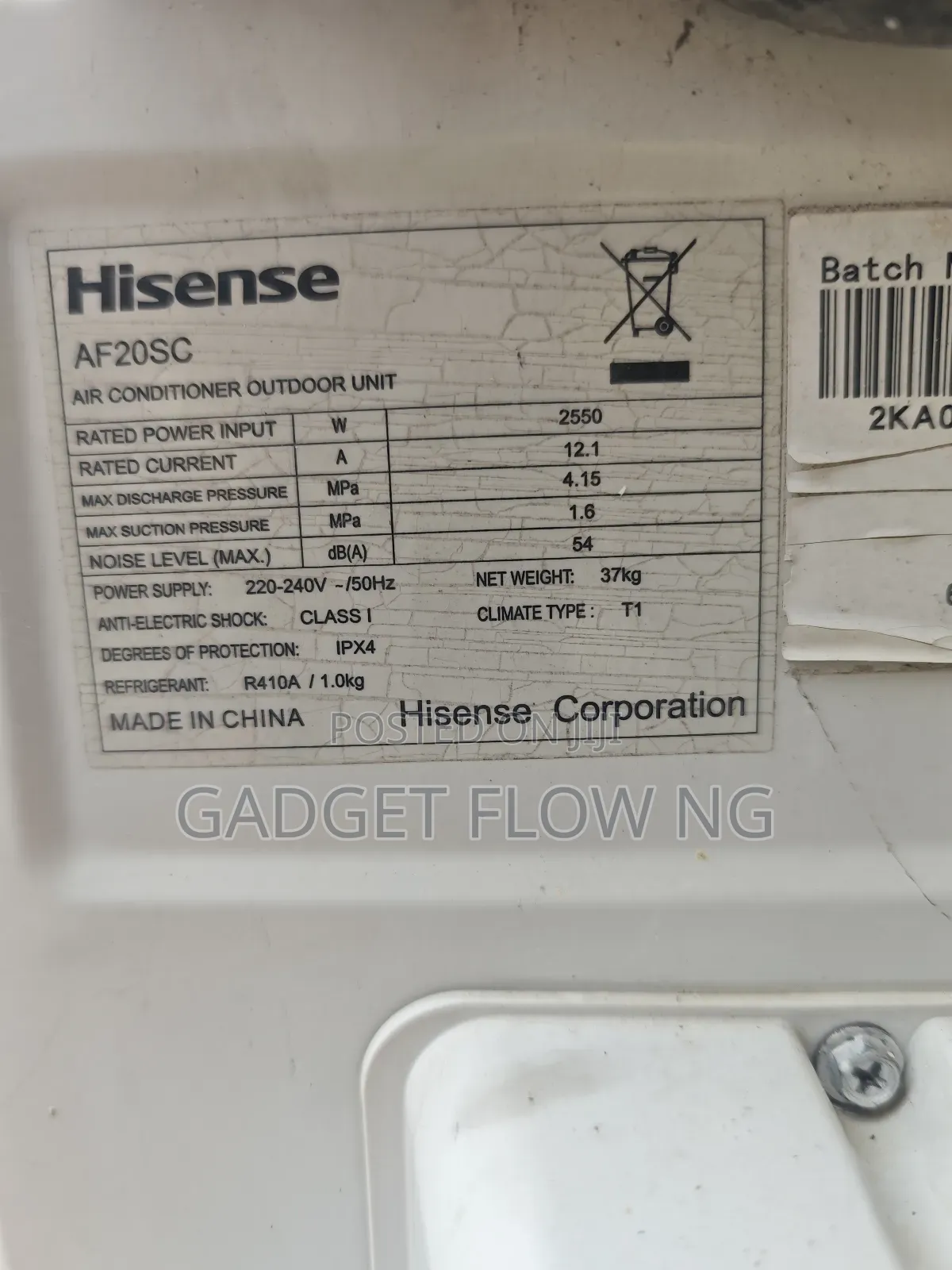 Original 2hp Hisense Standing Ac