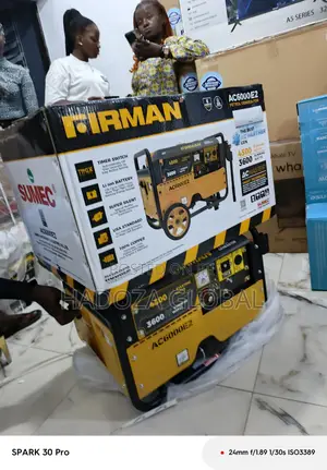 Firman 3.5kva Engine Generator – Model Ac6000e2