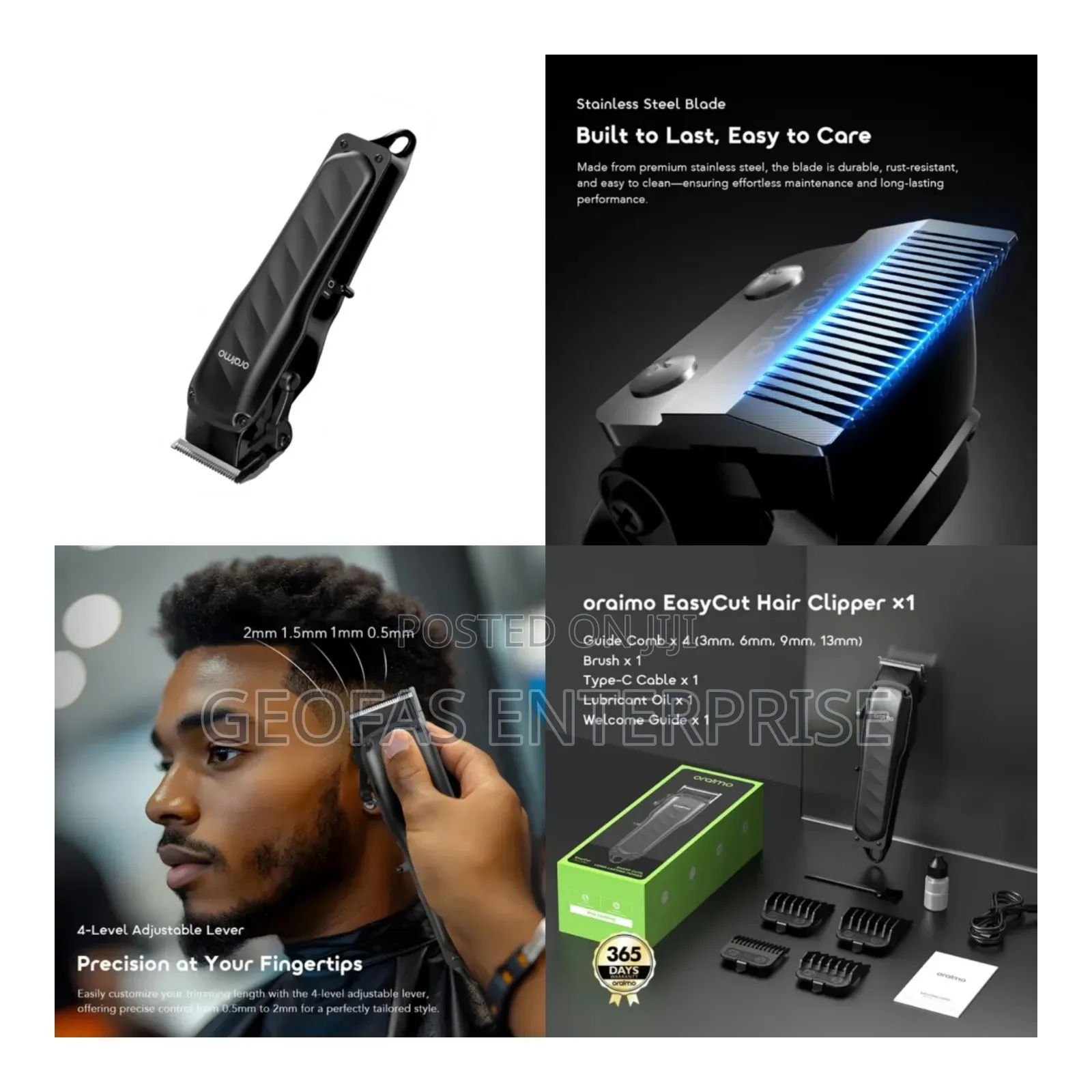 Oraimo Easycut Super Powerful Adjustable Hair Clipper