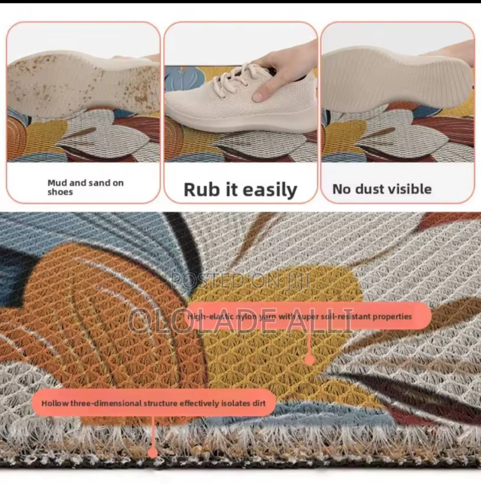 Tpe Elastic Nylon Coil Doormat