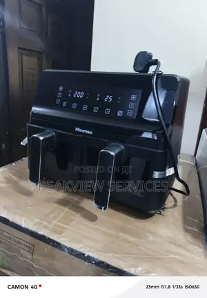 Hisense 8l Dual Fryer H08afbk2s1 – Touchscreen Smart Control