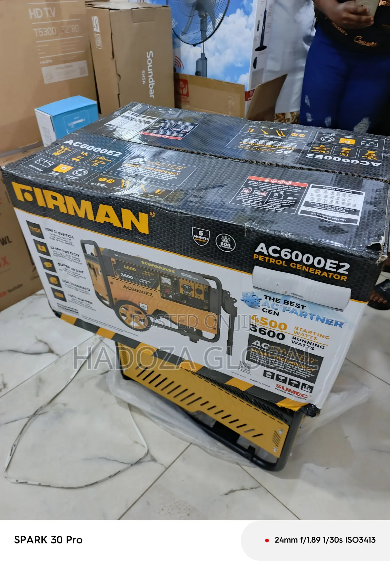 Firman 3.5kva Standard Generator (Ac6000e2 Model)