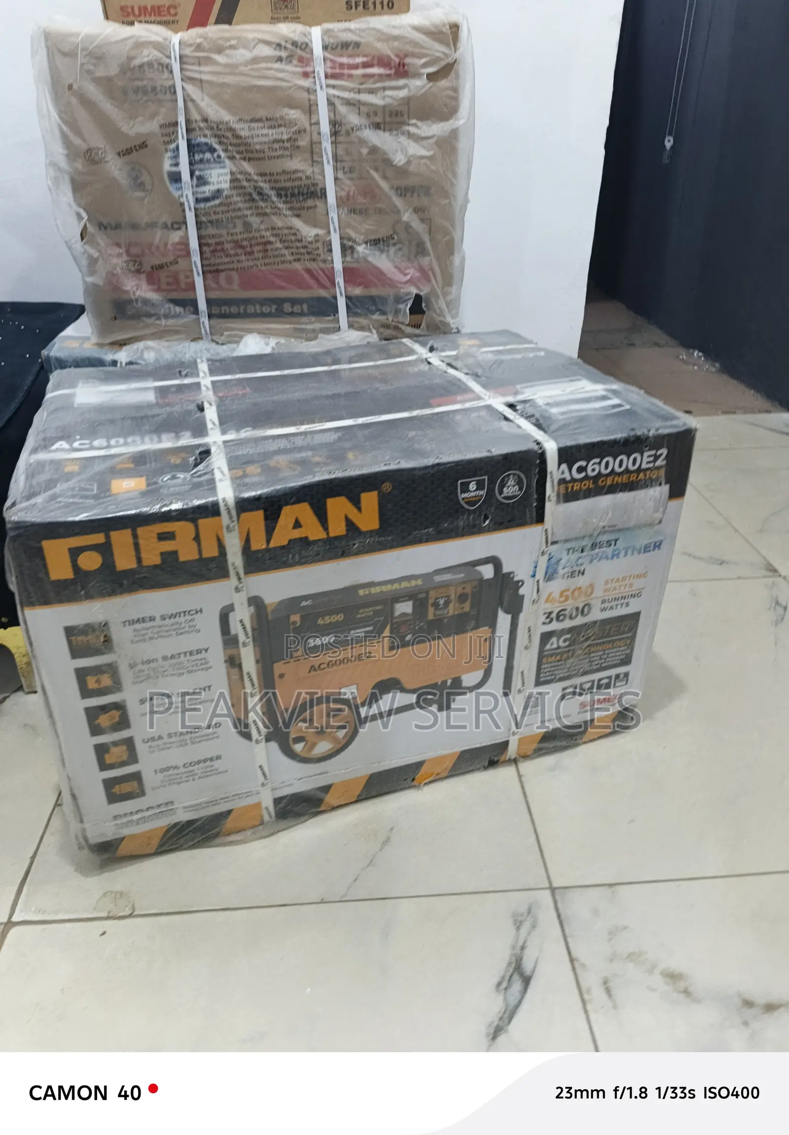 Firman 3.5kva Ac6000e2 Power Generator, Compact Frame