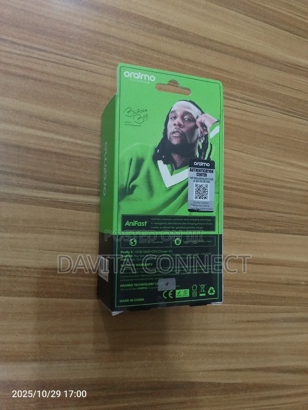 Oraimo Firefly 3 Fast Charger With Type-C Cable