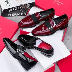 Original Salvatore Ferragamo Patent Leather Loafers Shoes