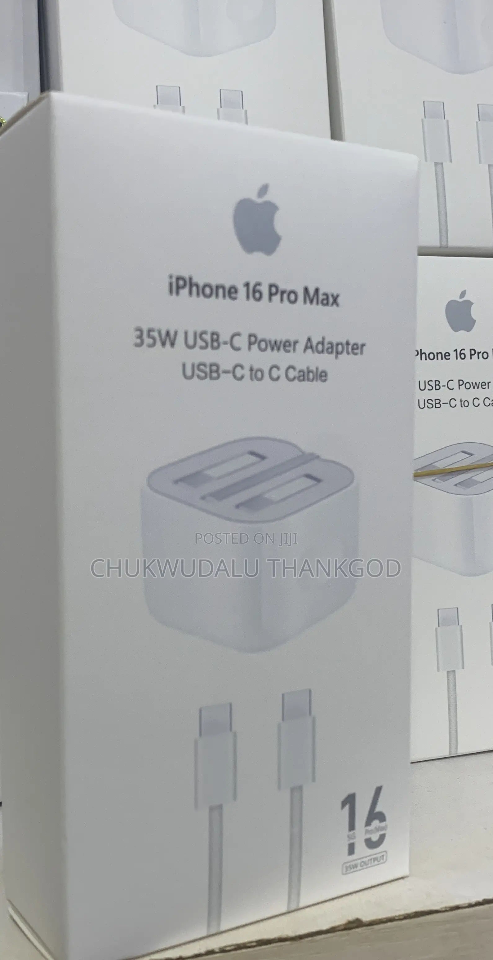 iPhone 16 Pro Max 35w Uusb-C Power Adapter Usb-C to Cabble
