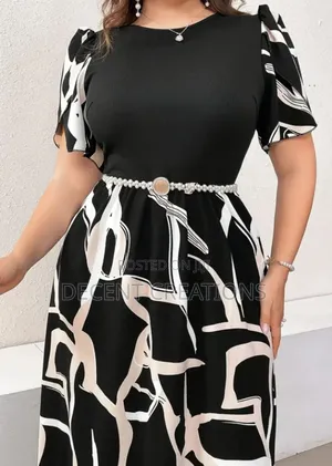 Mid - Year Promo: Black Mixed Colour Gown. Size Xl