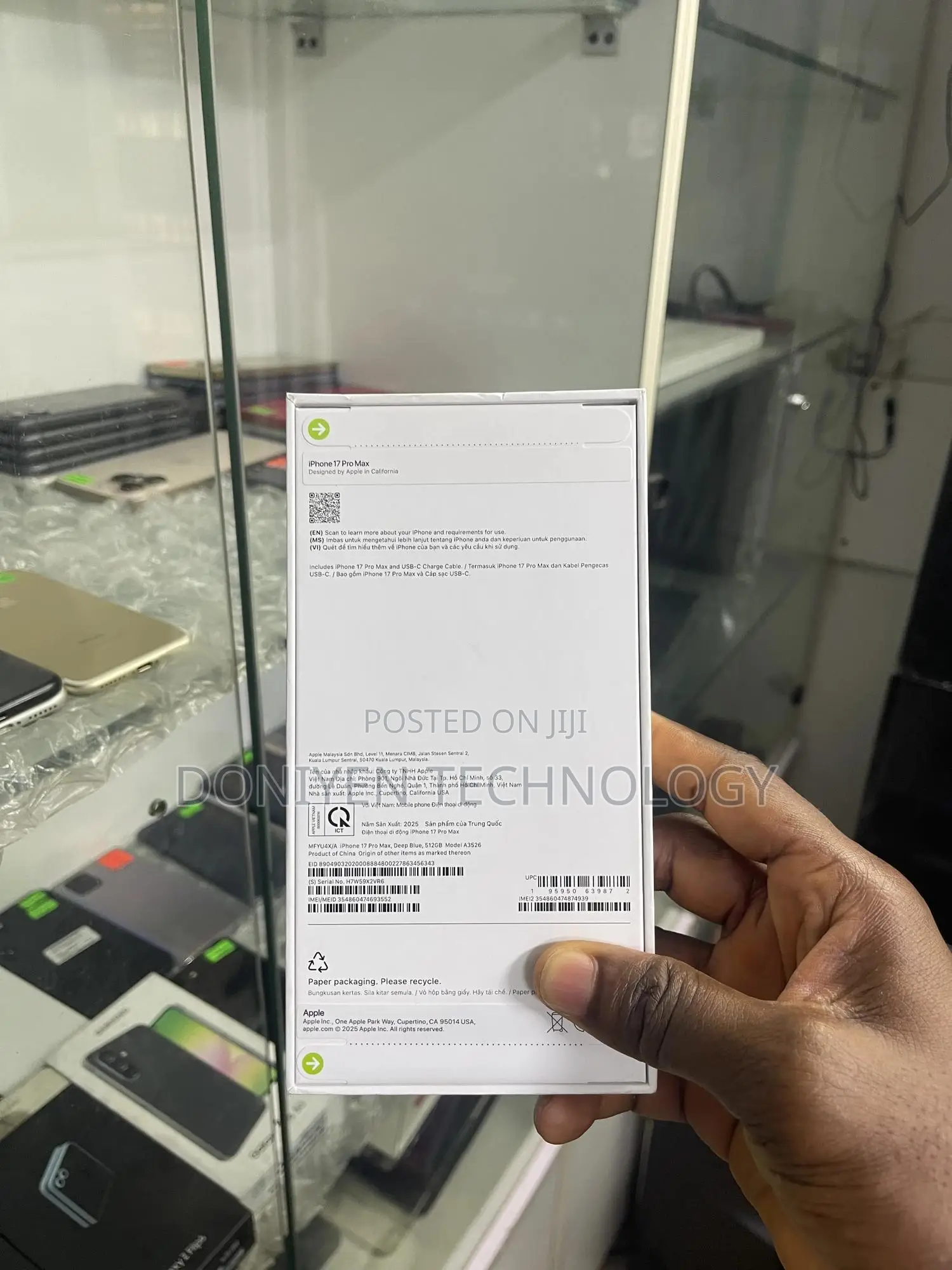 New Apple iPhone 17 Pro Max 256 GB Blue
