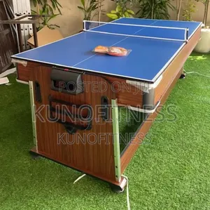4-in-1 Game Table - Pool, Hockey, Tennis, Dining - Space Saver