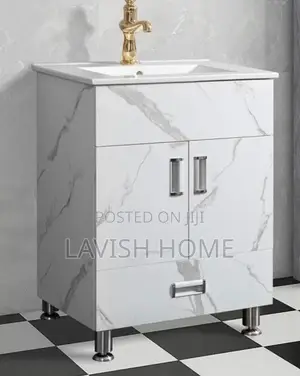 Bathroom/Dinning Vanity Cabinet With a White Ceramic Sink