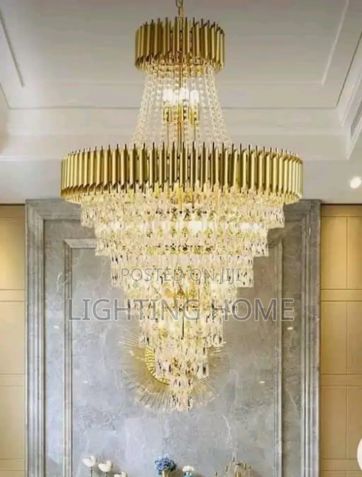 Gold Crystal Chandelier By 600mm