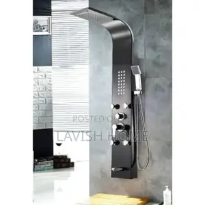 Black Standing Power Shower