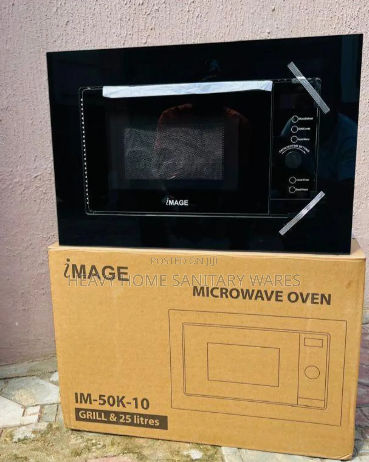 Black Electric Microwave