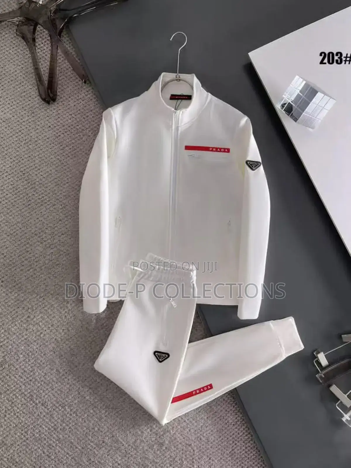 Prada White Up and Down