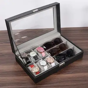 6+3 Watch and Eyeglass Organizer Box
