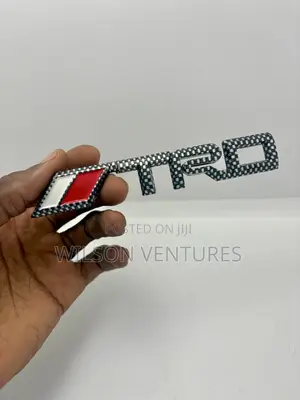 Carbon Fiber Color Trd Car Body Emblem