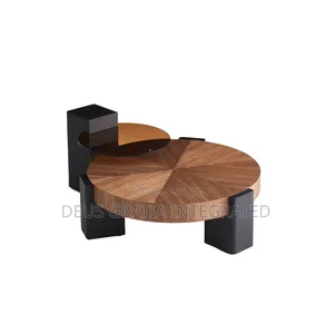 Ombre Walnut Round Coffee Table