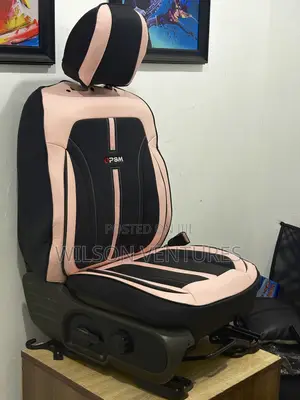 Pink Abs Black Color 5 Seater Leather Car Seat Cover