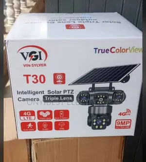 V380 3 Lens 3 View CCTV Solar Camera