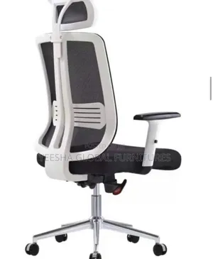 Ergonomic White /Black Standard Office Chair