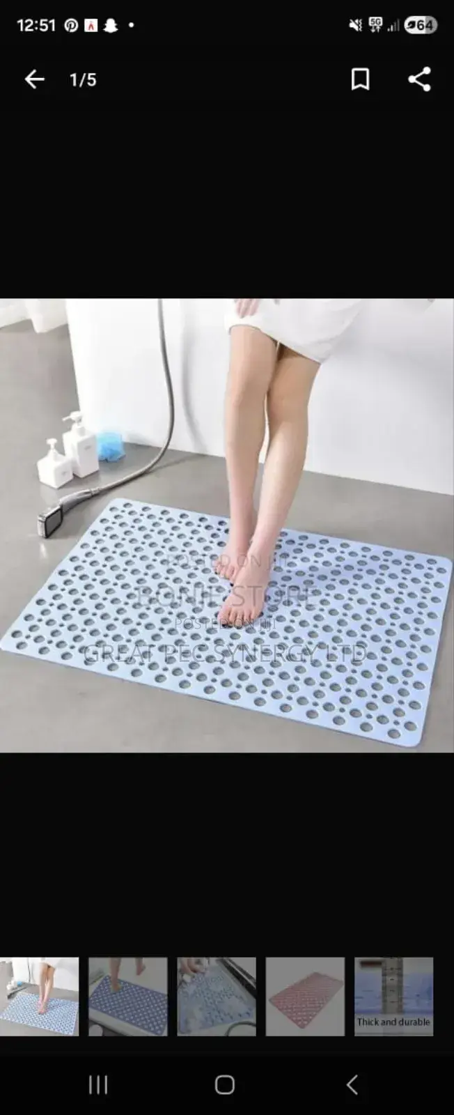 Big Shower Mat - Bath Mat