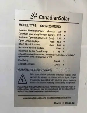 200w Canadian Solar Panel