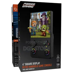 Porodo 4" Square Display Retro Handheld Game Console