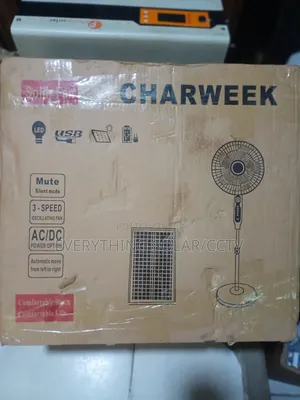 Rechargeable 16inch Solar Fan With Solar Panel