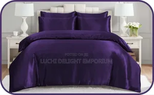 Luxury Silk Polish Duvet, Bedsheet,And Pillowcase Set- 4/6,6/6,6/7 7/7