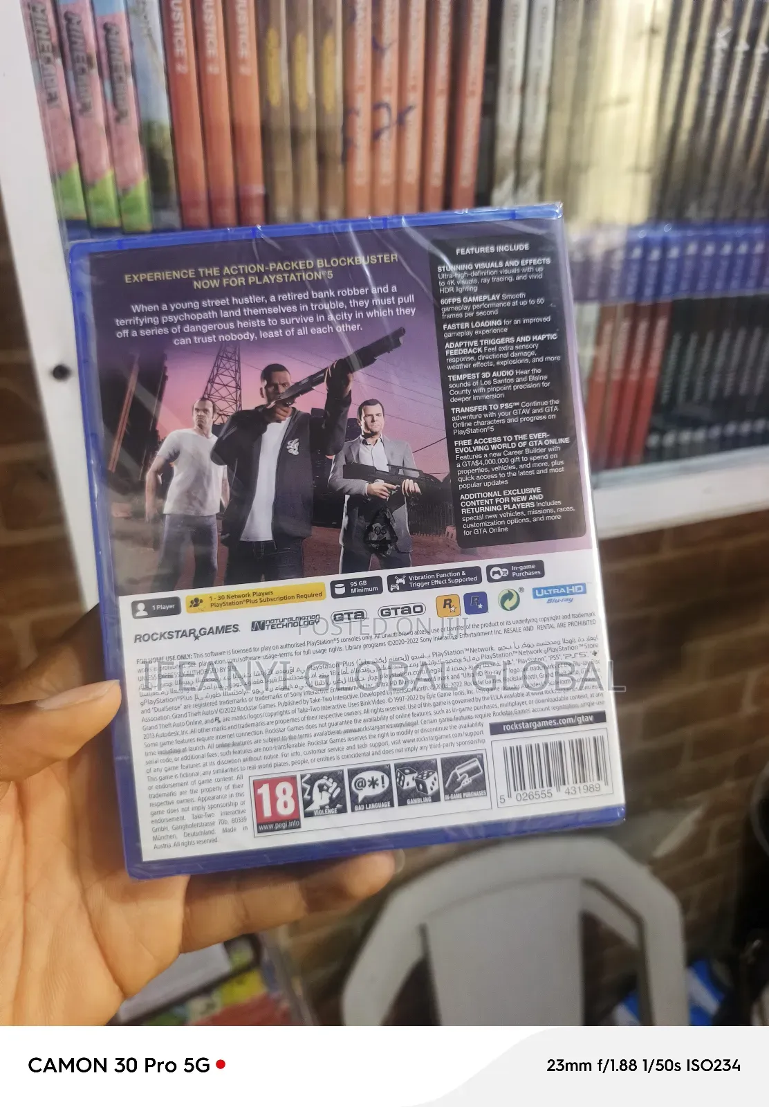 Grand Theft Auto v Ps5 Cd'