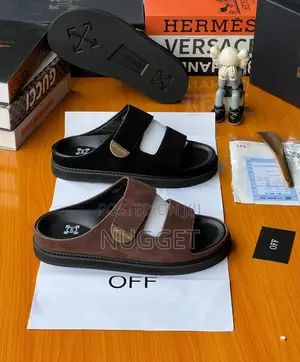 Off-White Black Suede Pam High Grade Comortable