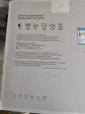 Dell 34" Plus Usb C Monitor S3425dw