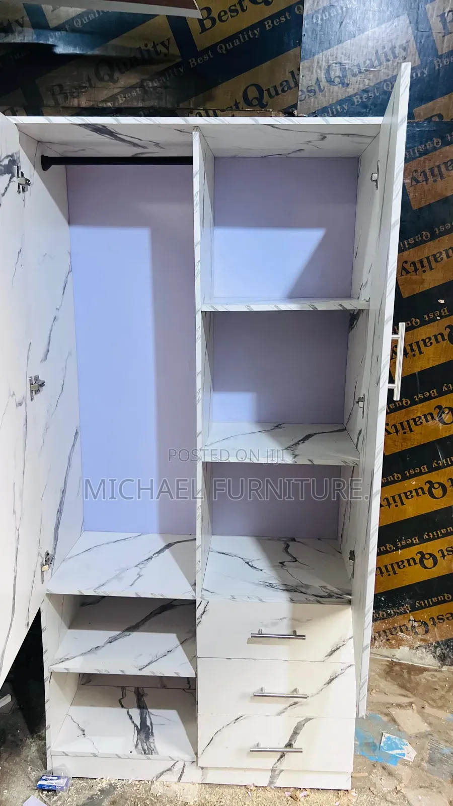 Classy 3 by 6 Wardrobe With Mirror