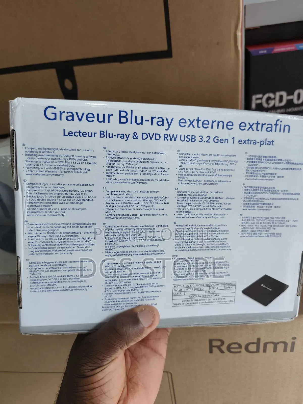 Verbatim External Slimline Blu Ray Writer