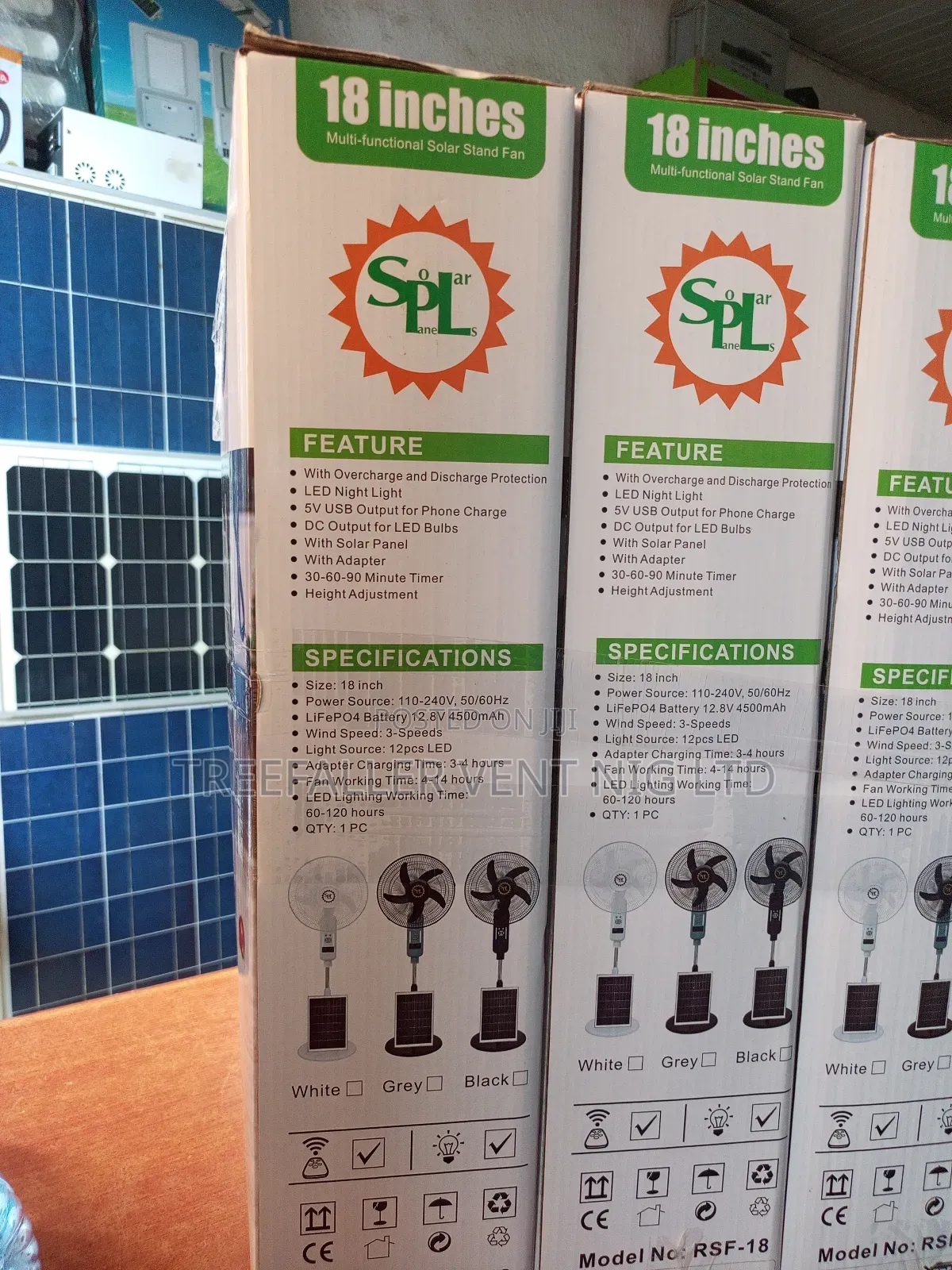 SPL Rechargeable Standing Fan