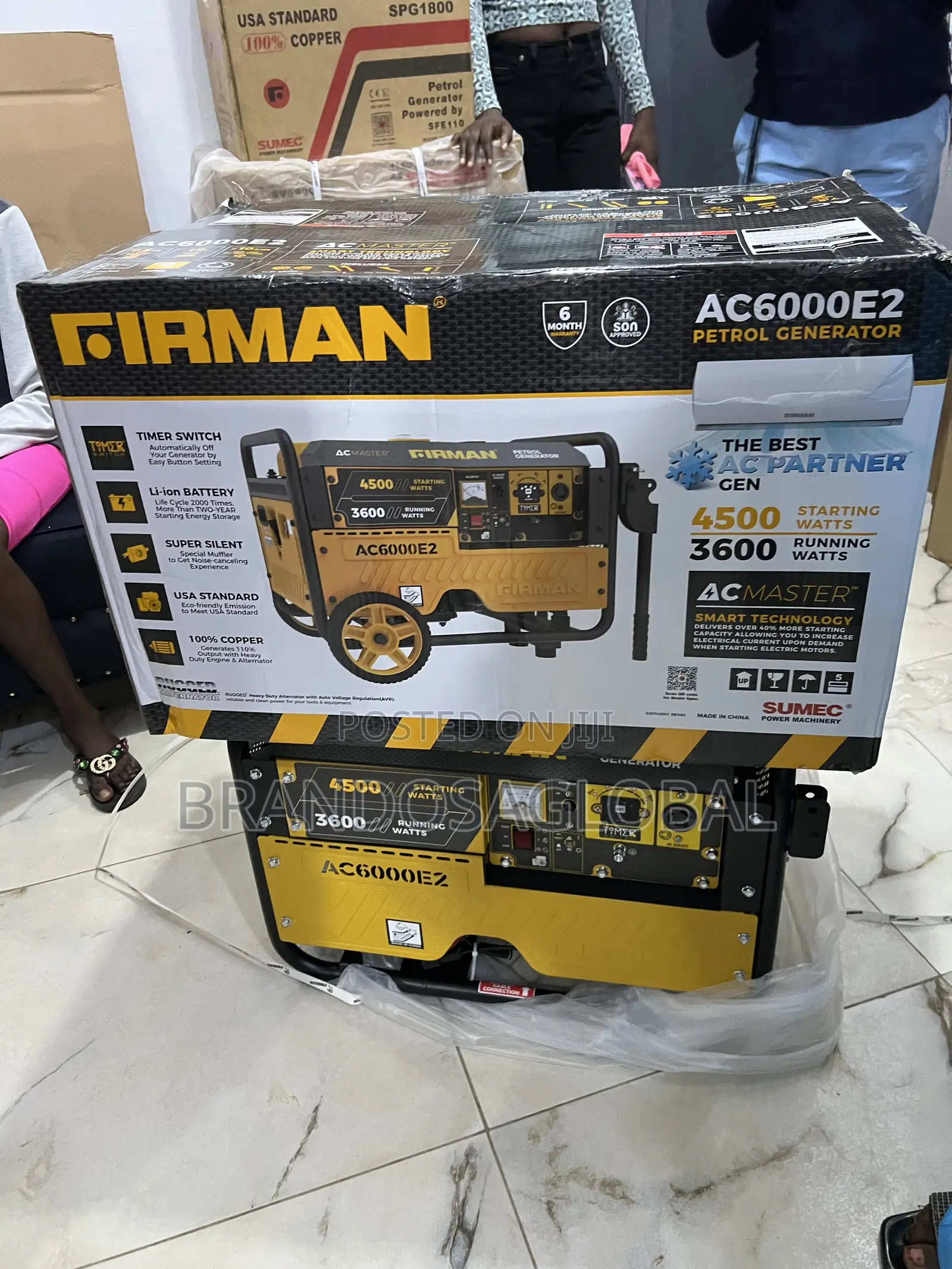 Firman 3.5kva Switch Start Generator - Ac6000e2