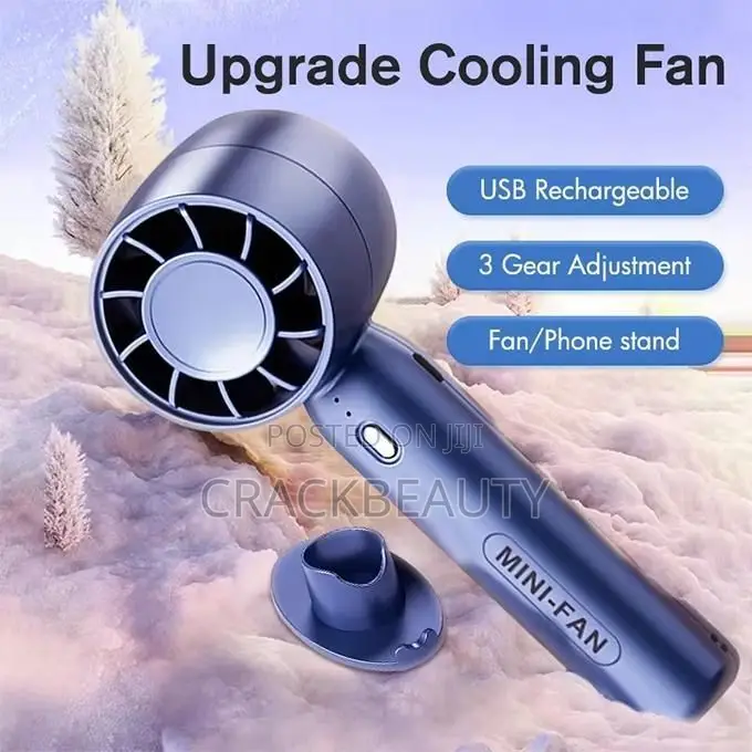 Portable Hand Fan Mini Cooler Usb Rechargeable Cold Fan