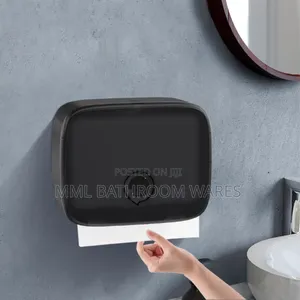 Black Wall Mounted Toilet Paper Tissue Dispenser