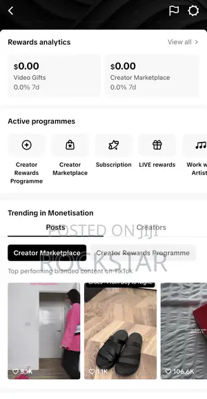 Monetized Tiktok Account