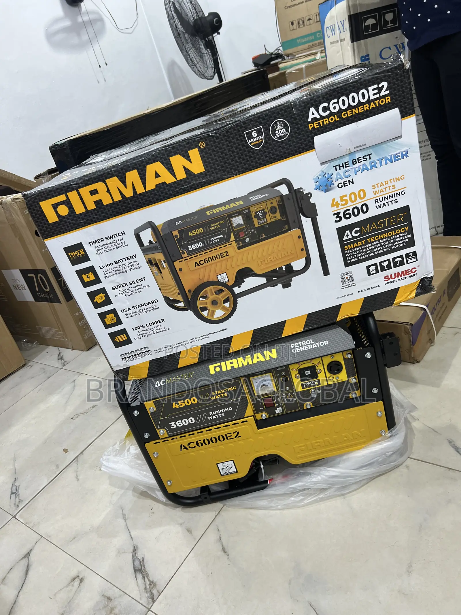 Firman 3.5kva Key Start Generator – High Performance Copper Coil