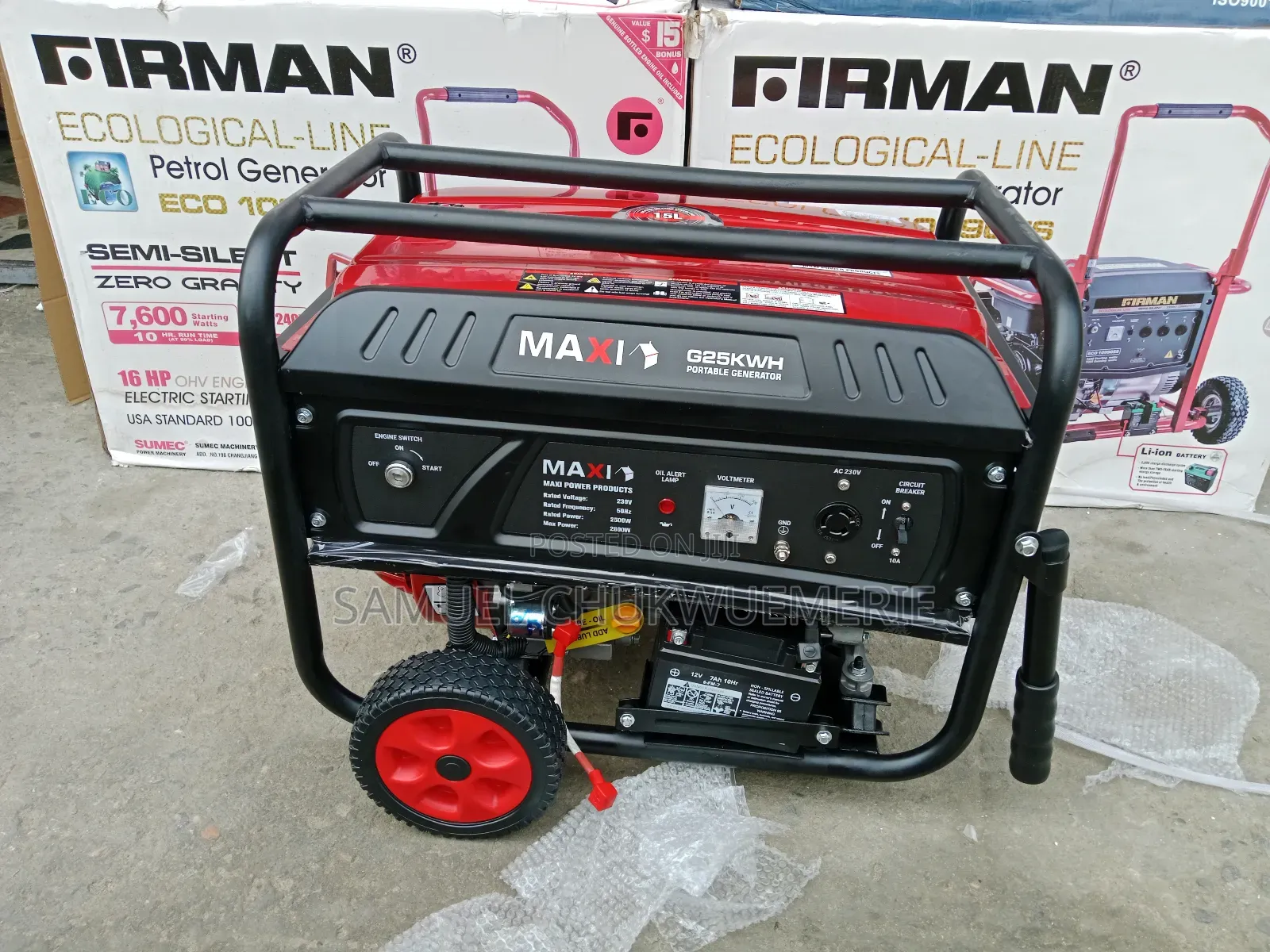 Maxi Gasoline Generator Copper Coil Low Fuel Consumption