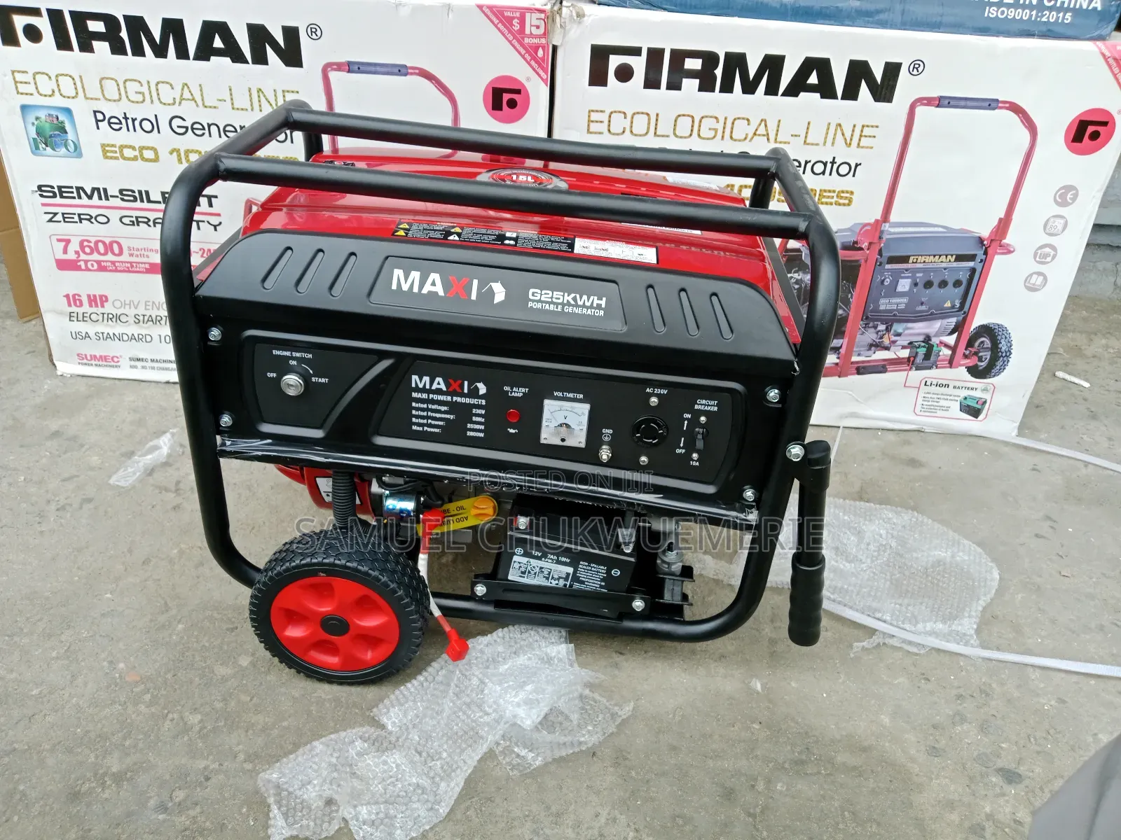 Maxi Gasoline Generator Copper Coil Low Fuel Consumption