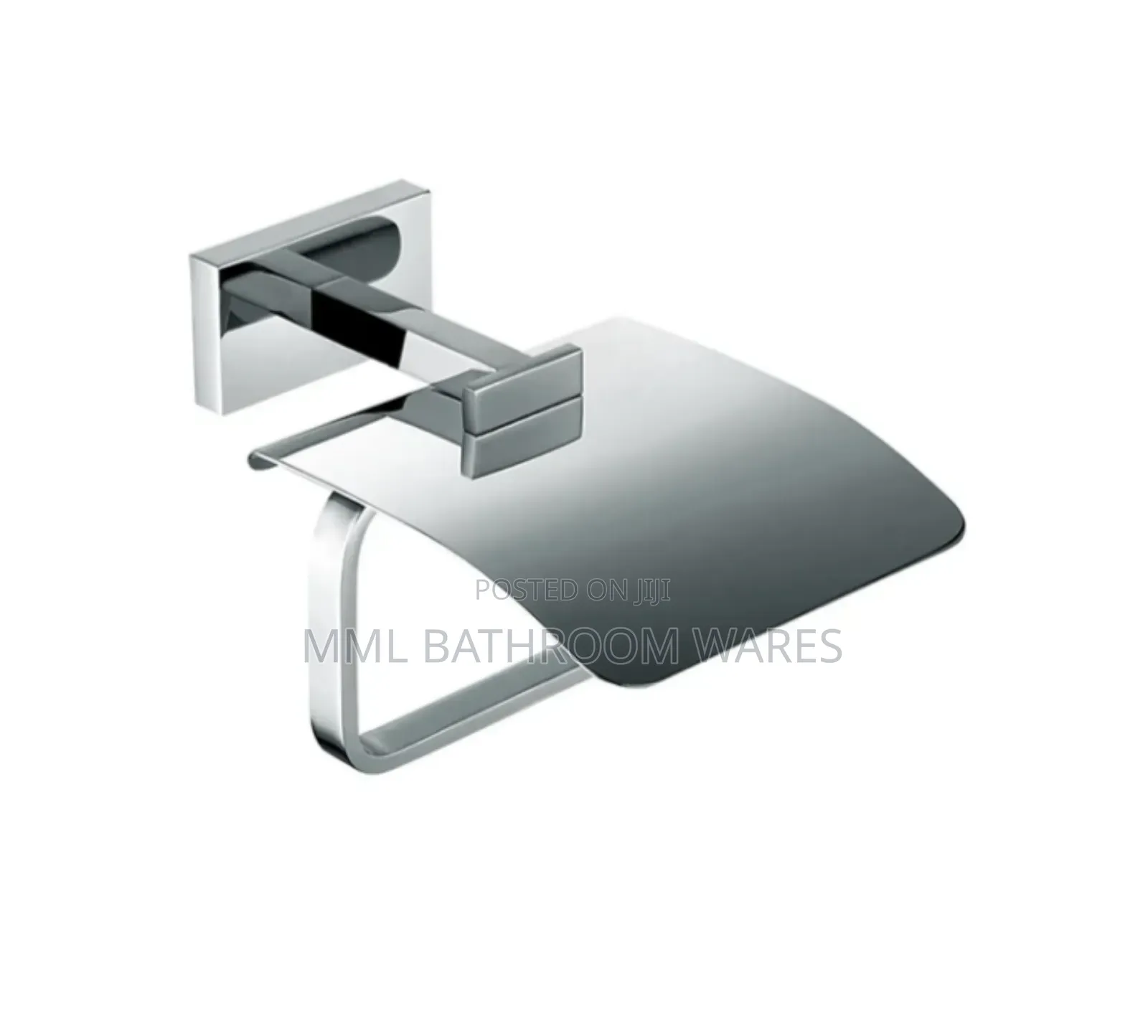 Wall Mounted Toilet Roll Holder With Lid Cover