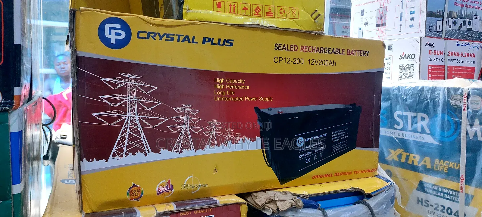 Crystal Plus 200ah Gel Solar Battery