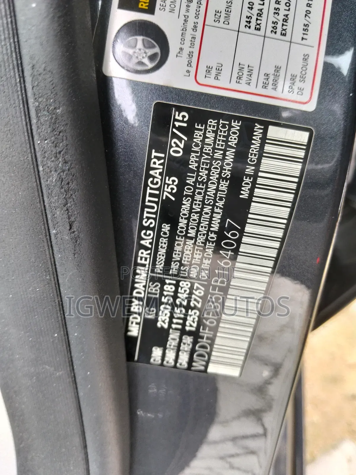 Mercedes-Benz E400 2015 Black