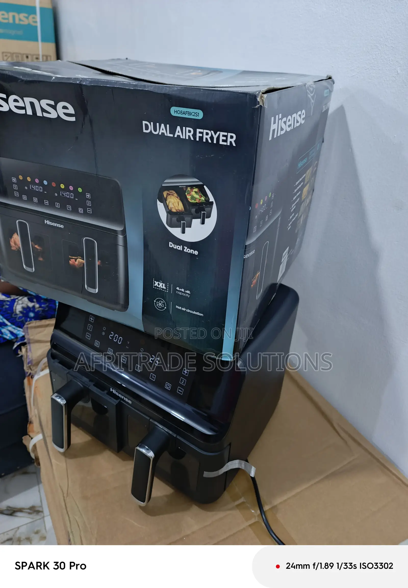Hisense 8l Air Fryer – Smart Digital Control Panel