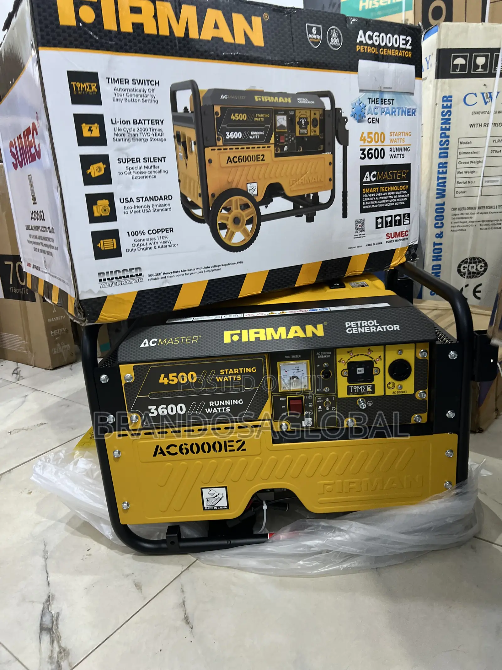 Firman 3.5kva Key Start Engine – Ac6000e2 Compact Design