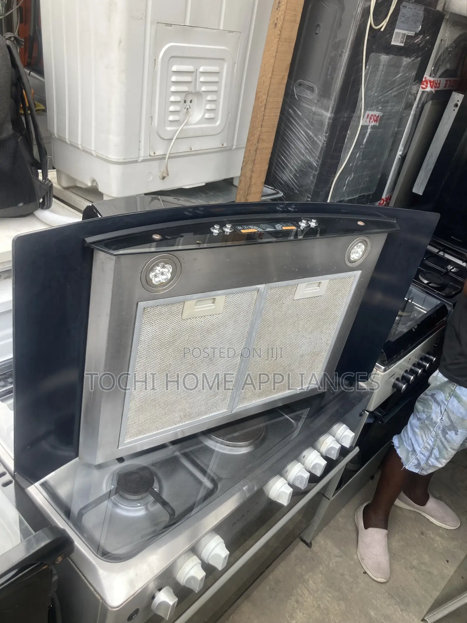 90 Cm Silver Heat Extractor